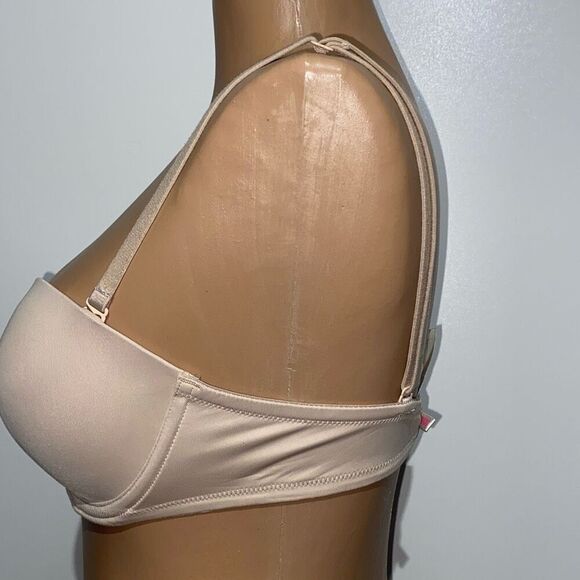 PINK Victoria's Secret Beige Wear Everywhere Multi-Way Push Up Bra Size 34C - Picture 2 of 9